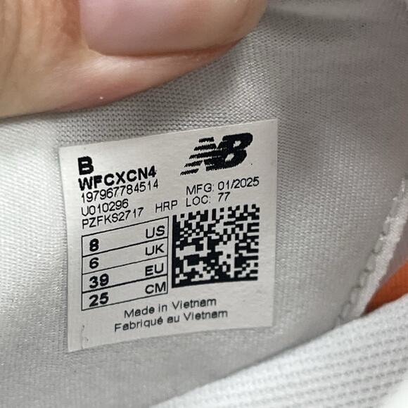 New Balance FuelCell Rebel V4 Womens Size 8B White Orange Running Lace Up Shoes - Picture 8 of 10